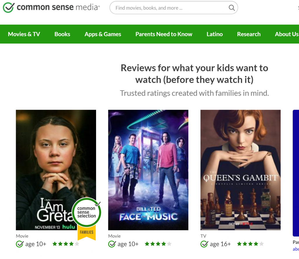 movie reviews for parents common sense